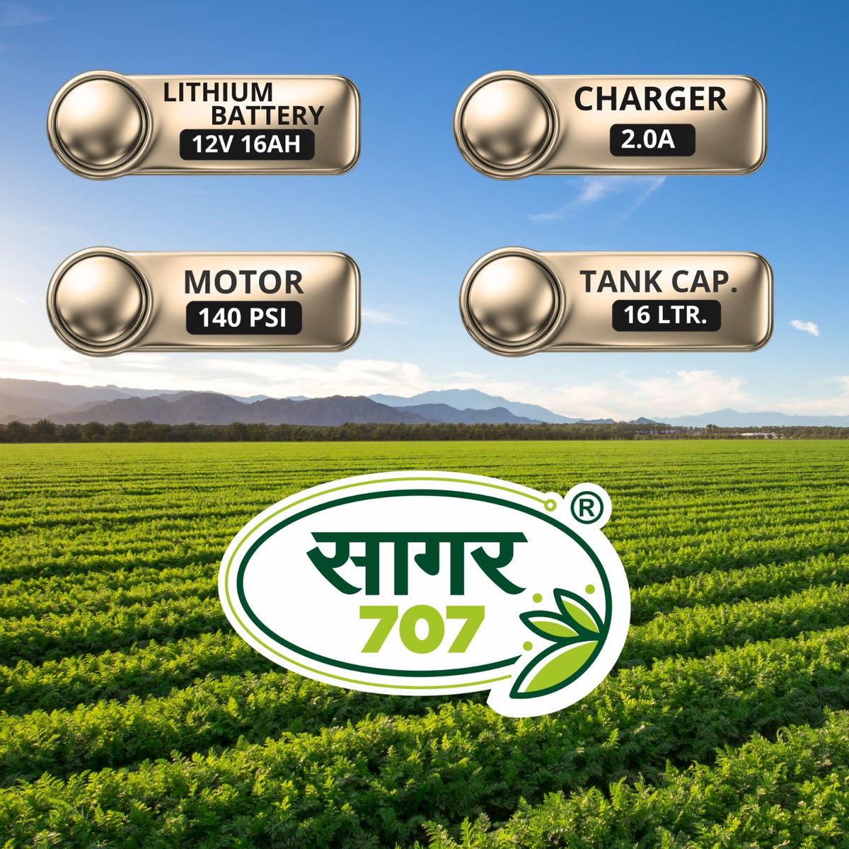 SAGAR 707                            high pressure agriculture sprayer pump