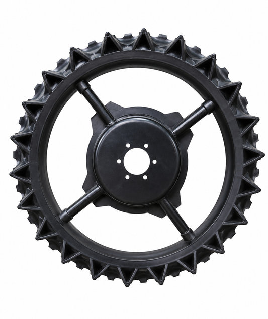 Solid rubber wheel